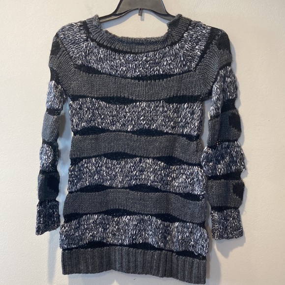 Funky Knit Simona Barbieri black&gray Italian made sweater, size extra small - Picture 4 of 7
